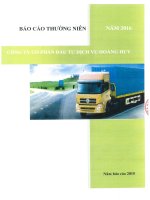Báo cáo thường niên năm 2015 - Công ty Cổ phần Đầu tư Dịch vụ Hoàng Huy