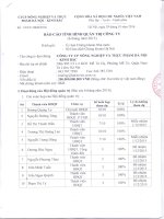 Báo cáo tình hình quản trị công ty - Công ty Cổ phần Nông nghiệp và Thực phẩm Hà Nội - Kinh Bắc