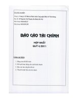Báo cáo tài chính hợp nhất quý 4 năm 2011 - Công ty Cổ phần Đầu tư Phát triển Công nghệ Điện tử Viễn thông