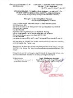 Báo cáo tài chính quý 2 năm 2015 - Công ty Cổ phần Kỹ thuật và Ô tô Trường Long