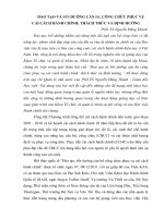 ĐÀO tạo và bòi DƯỠNG cán bộ, CÔNG CHỨC PHỤC vụ cải CÁCH HÀNH CHÍNH THÁCH THỨC và ĐỊNH HƯỚNG 