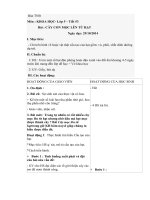 giáo án bàn tay nặn bột khoa học lớp 5