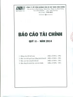 Báo cáo tài chính quý 2 năm 2014 - Công ty Cổ phần Khoáng sản và Xây dựng Bình Dương