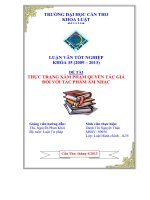 Thực trạng xâm phạm quyền tác giả đối với tác phẩm âm nhạc