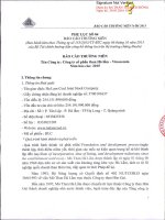 Báo cáo thường niên năm 2015 - CTCP Than Hà Lầm - Vinacomin