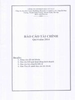 Báo cáo tài chính công ty mẹ quý 4 năm 2014 - Công ty cổ phần Đầu tư F.I.T