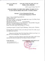 Báo cáo tài chính quý 2 năm 2015 - Công ty Cổ phần Đông Hải Bến Tre