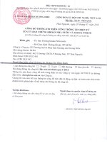 Báo cáo tài chính quý 2 năm 2015 - Công ty cổ phần Thương mại và Khai thác Khoáng sản Dương Hiếu