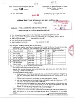 Báo cáo tình hình quản trị công ty - Công ty Cổ phần Dịch vụ Công nghệ Tin học HPT