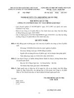 Nghị quyết Hội đồng Quản trị ngày 24-03-2011 - Công ty Cổ phần Đầu tư Tài chính Giáo dục