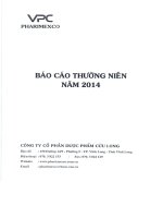 Báo cáo thường niên năm 2014 - Công ty Cổ phần Dược phẩm Cửu Long