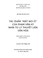 tác phẩm mất nơi ở của phạm vĩnh ký từ lý thuyết liên văn hóa