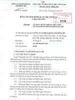 Báo cáo tình hình quản trị công ty - Công ty Cổ phần Hàng hải Đông Đô