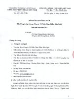 Báo cáo thường niên năm 2015 - CTCP Thực phẩm Hữu Nghị