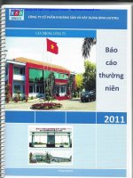 Báo cáo thường niên năm 2011 - Công ty Cổ phần Khoáng sản và Xây dựng Bình Dương