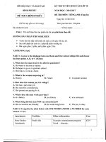 ĐỀ VÀ ĐÁP ÁN VÀO CHUYÊN 10 BÌNH PHƯỚC 20162017 (CÓ AUDIO)