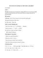 De cuong on tap HKI 1516 tieng anh 7