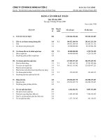 Báo cáo tài chính quý 3 năm 2009 - Công ty Cổ phần Xi măng Hà Tiên 2