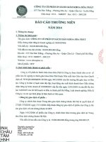 Báo cáo thường niên năm 2014 - Công ty Cổ phần In Sách giáo khoa Hoà Phát