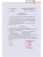 Nghị quyết Hội đồng Quản trị - Công ty Cổ phần Hóa chất Việt Trì