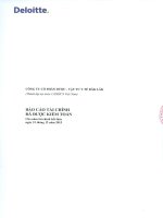 Báo cáo tài chính năm 2015 (đã kiểm toán) - Công ty Cổ phần Dược - Vật tư Y tế Đăk Lăk
