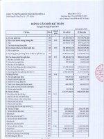 Báo cáo tài chính quý 3 năm 2014 - Công ty TNHH MTV Chứng khoán Ngân hàng Đông Á