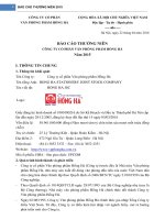 Báo cáo thường niên năm 2015 - Công ty cổ phần Văn phòng phẩm Hồng Hà