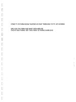 Báo cáo tài chính hợp nhất quý 2 năm 2015 (đã soát xét) - Công ty Cổ phần Ngoại thương và Phát triển Đầu tư Thành phố Hồ Chí Minh