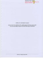 Báo cáo tài chính công ty mẹ quý 2 năm 2015 (đã soát xét) - Công ty Cổ phần Tasco