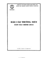 Báo cáo thường niên năm 2015 - Công ty Cổ phần Hàng hải Đông Đô