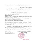 Báo cáo tài chính quý 4 năm 2015 - Công ty Cổ phần Đông Hải Bến Tre