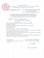 Báo cáo tài chính quý 4 năm 2015 - Công ty cổ phần Thương mại và Khai thác Khoáng sản Dương Hiếu