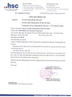 Nghị quyết Hội đồng Quản trị ngày 27-10-2011 - Công ty Cổ phần Chứng khoán Thành phố Hồ Chí Minh