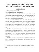 skkn một số trò chơi giúp học tốt môn tiếng anh tiểu học