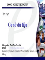 Ôn thi môn cơ sở dữ liệu