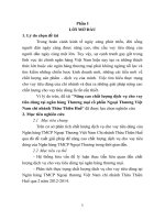 Nâng cao chất lượng dịch vụ cho vay tiêu dùng tại ngân hàng thương mại cổ phần ngoại thương việt nam chi nhánh thừa thiên huế