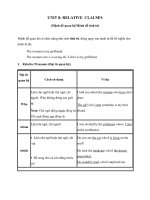 UNIT 8 relative clauses 