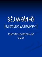 siêu âm đàn hồi mô gan