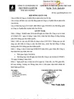 Nghị quyết Hội đồng Quản trị - Công ty Cổ phần Đầu tư và Phát triển Gas Đô Thị