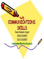 Kĩ năng giao tiếp  introduction to communication skills