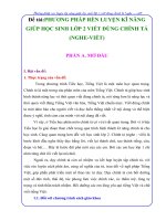 skkn PHƯƠNG PHÁP rèn LUYỆN kĩ NĂNG GIÚP học SINH lớp 2 VIẾT ĐÚNG CHÍNH tả (NGHE VIẾT)