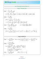 200 bài tập tích phân có đáp án ôn thi thpt quốc gia megabook