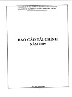 Báo cáo tài chính năm 2009 - Công ty cổ phần Dầu khí Đông Đô