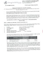 Nghị quyết Đại hội cổ đông bất thường ngày 10-02-2014 - Công ty cổ phần Đầu tư Thế giới Di động