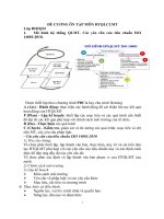 ĐỀ CƯƠNG ÔN TẬP MÔN HỆ THỐNG QUẢN LÝ CHẤT LƯỢNG MÔI TRƯỜNG