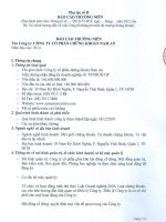 Báo cáo thường niên năm 2014 - Công ty Cổ phần Chứng khoán Nam AN