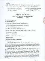 Báo cáo thường niên năm 2015 - Công ty cổ phần Xây lắp III Petrolimex