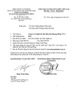 Báo cáo tài chính quý 1 năm 2011 - Công ty cổ phần Du lịch Dầu khí Phương Đông