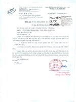 Báo cáo tài chính công ty mẹ quý 2 năm 2014 (đã soát xét) - Công ty cổ phần Điện nhẹ Viễn thông