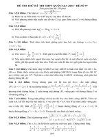 đề thi thử thpt quốc gia môn toán DE97 THPT thuận thành 1, bắc ninh (l2) w 